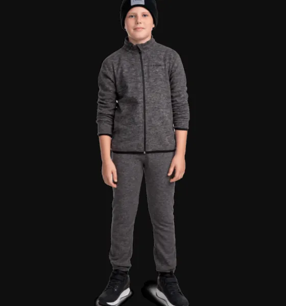 j_flc_sht_2.webp Everest Outdoor Underställ | Tröjor & T-Shirts<J Flc Sht DARK GREY MELANGE