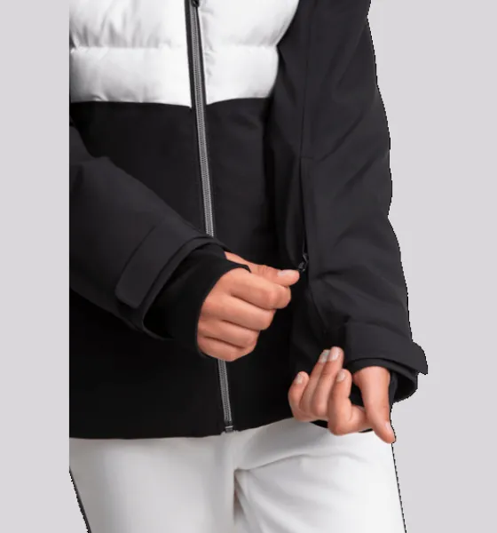 j_flow_softshell_jacket_3.webp Everest Outdoor Varma Jackor | Skidjackor<J Flow Softshell Jacket BLACK/WHITE