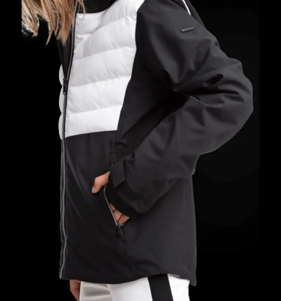 j_flow_softshell_jacket_6.webp Everest Outdoor Varma Jackor | Skidjackor<J Flow Softshell Jacket BLACK/WHITE