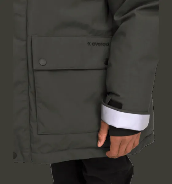 j_kong_parka_3.webp Everest Outdoor Varma Jackor<J Kong Parka DK GREEN/BLACK