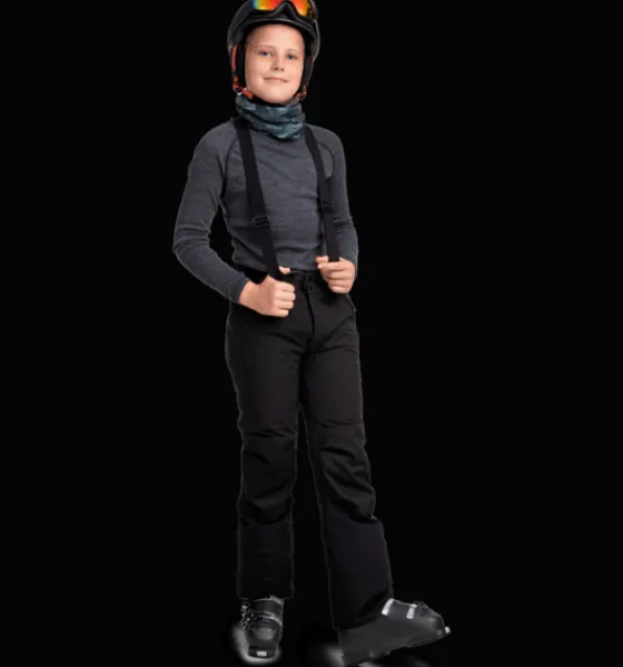 j_softshell_slim_pant_2.webp Everest Outdoor Skidbyxor<J Softshell Slim Pant BLACK