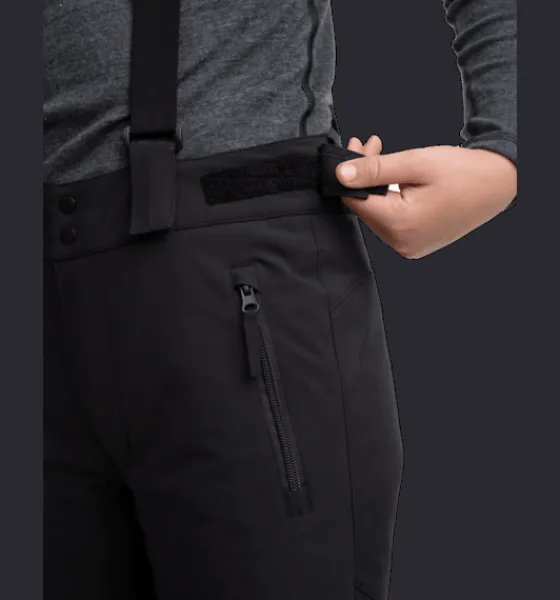 j_softshell_slim_pant_3.webp Everest Outdoor Skidbyxor<J Softshell Slim Pant BLACK