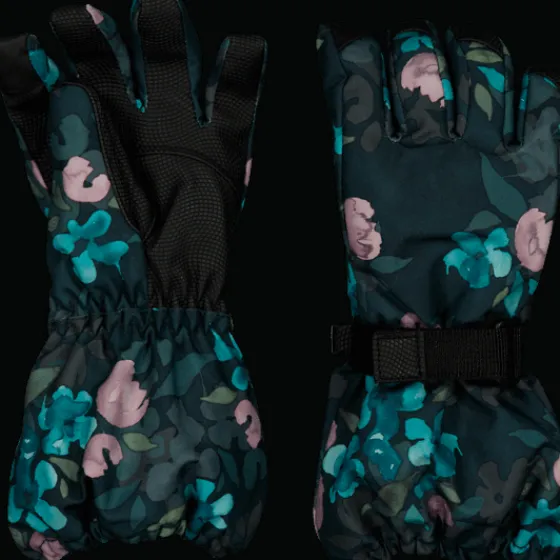 k_ski_glove_0-2.webp Everest Outdoor Handskar & Vantar | Handskar & Vantar<K Ski Glove FLOWER PRINT