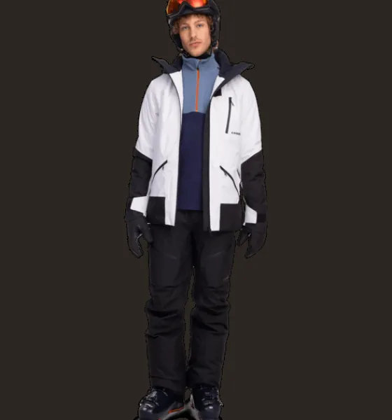 m_alpine_jacket_2-3.webp Everest Outdoor Skidjackor | Skidjackor<M Alpine Jacket WHITE / BLACK