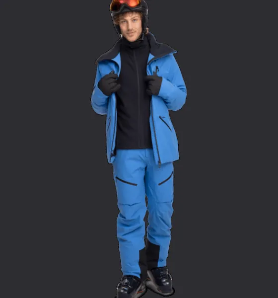 m_alpine_jacket_2-5.webp Everest Outdoor Skidjackor | Skidjackor<M Alpine Jacket AZURE BLUE