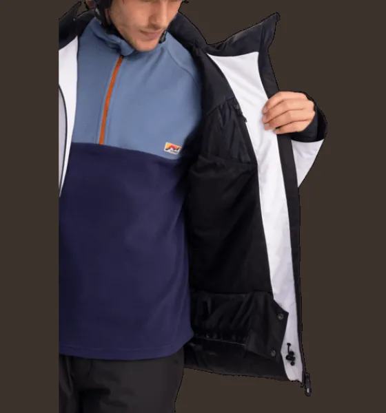 m_alpine_jacket_5-3.webp Everest Outdoor Skidjackor | Skidjackor<M Alpine Jacket WHITE / BLACK