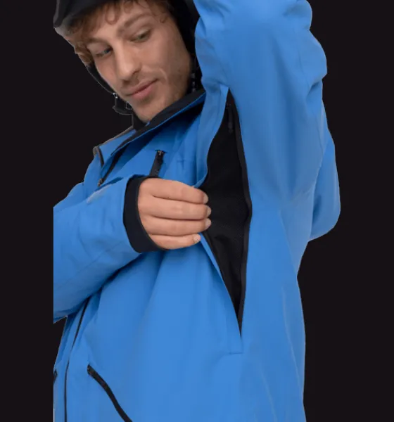 m_alpine_jacket_5-5.webp Everest Outdoor Skidjackor | Skidjackor<M Alpine Jacket AZURE BLUE