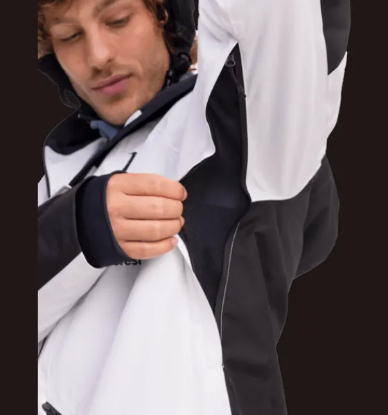 m_alpine_jacket_6-2.webp Everest Outdoor Skidjackor | Skidjackor<M Alpine Jacket WHITE / BLACK