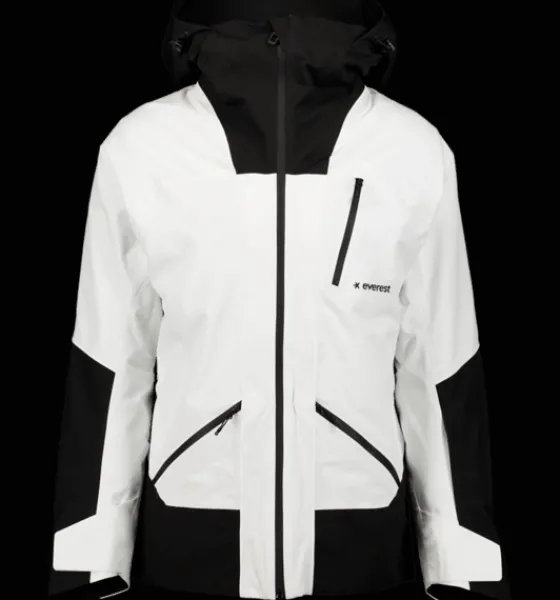 m_alpine_jacket_7-2.webp Everest Outdoor Skidjackor | Skidjackor<M Alpine Jacket WHITE / BLACK