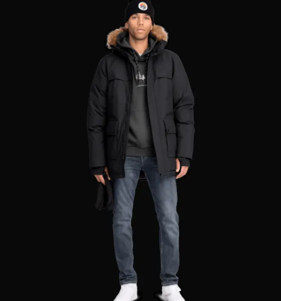 m_classic_parka_2.webp Everest Outdoor Varma Jackor<M Classic Parka BLACK