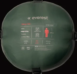 Everest Outdoor Sovsäckar<M Hike Sb 700 DARK GREEN/BEIGE