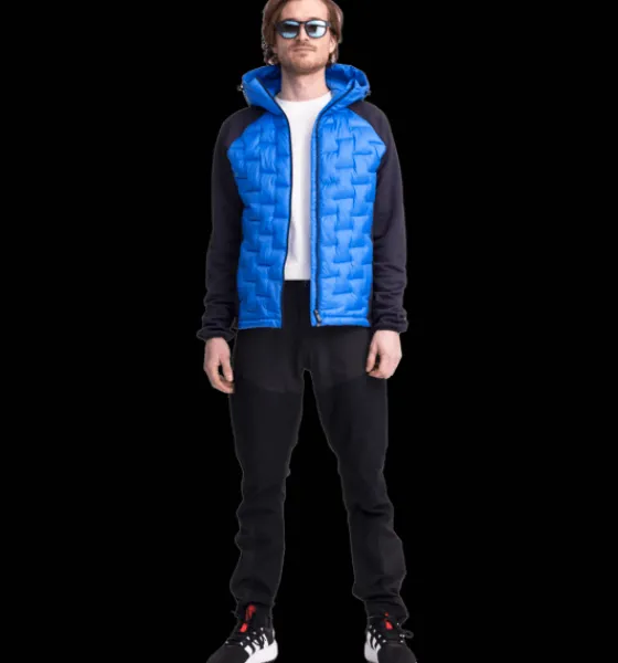 m_hybrid_hood_jacket_2-2.webp Everest Outdoor Varma Jackor | Tunna Jackor<M Hybrid Hood Jacket PALACE BLUE