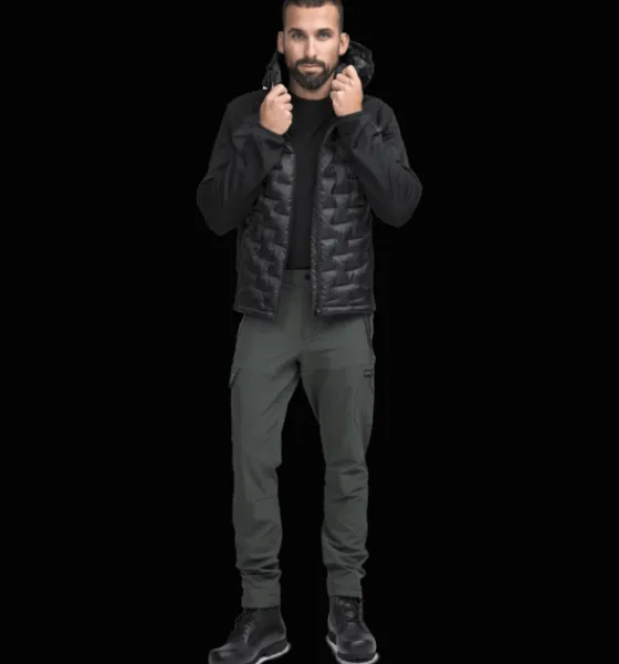 m_hybrid_hood_jacket_2.webp Everest Outdoor Varma Jackor | Tunna Jackor<M Hybrid Hood Jacket BLACK