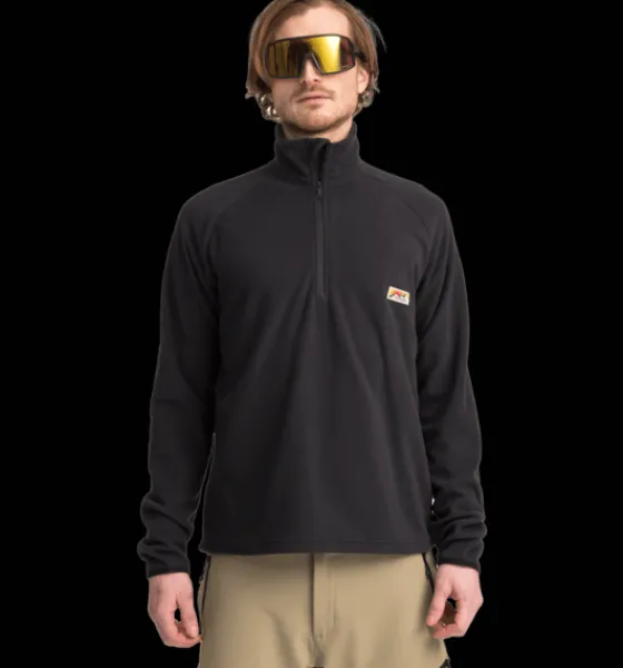 Everest Outdoor Tröjor & T-Shirts | Tröjor<M Quarter Zip BLACK RETRO