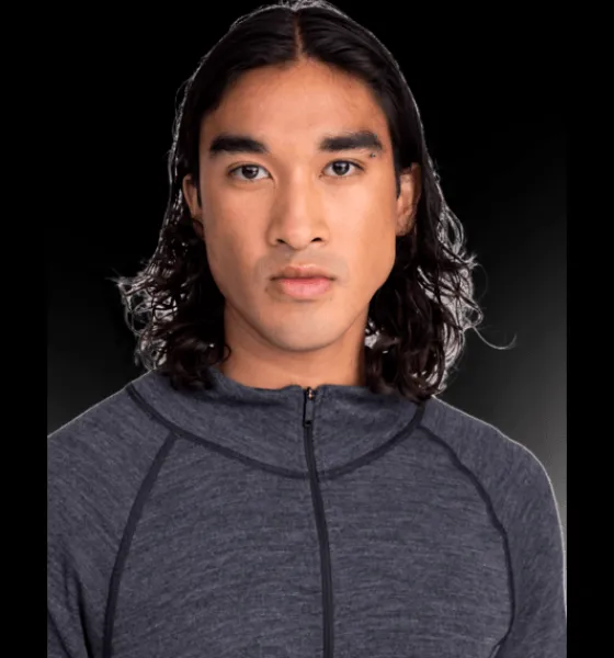 m_wool_uw_half_zip_3.webp Everest Outdoor Tröjor & T-Shirts<M Wool Uw Half Zip GREY MELANGE