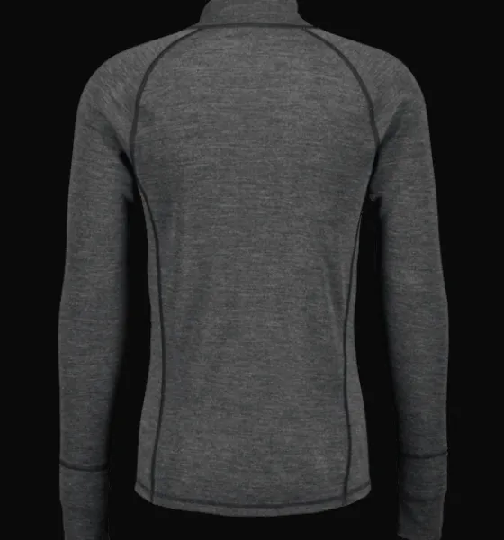 m_wool_uw_half_zip_5.webp Everest Outdoor Tröjor & T-Shirts<M Wool Uw Half Zip GREY MELANGE
