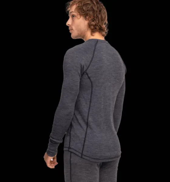 Everest Outdoor Tröjor & T-Shirts<M Wool Uw Sht 2 GREY MELANGE