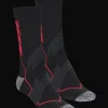 Everest Outdoor Skidstrumpor | Strumpor<U X-country Sock 2 Pack BLACK/RED