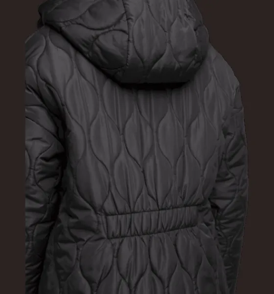 w_dome_coat_3.webp Everest Outdoor Tunna jackor | Varma jackor<W Dome Coat BLACK