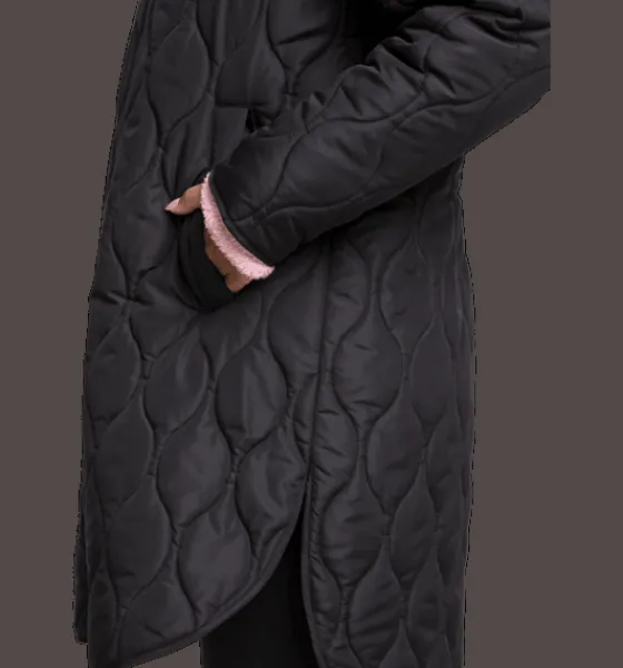 w_dome_coat_4.webp Everest Outdoor Tunna jackor | Varma jackor<W Dome Coat BLACK