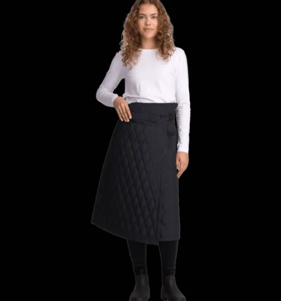 w_emory_quilt_skirt_2.webp Everest Outdoor Skalbyxor | Regn- & skalbyxor<W Emory Quilt Skirt BLACK