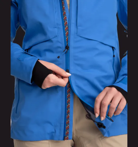 w_icon_l_jacket_3.webp Everest Outdoor Skidjackor | Skaljackor<W Icon 3l Jacket AZURE BLUE
