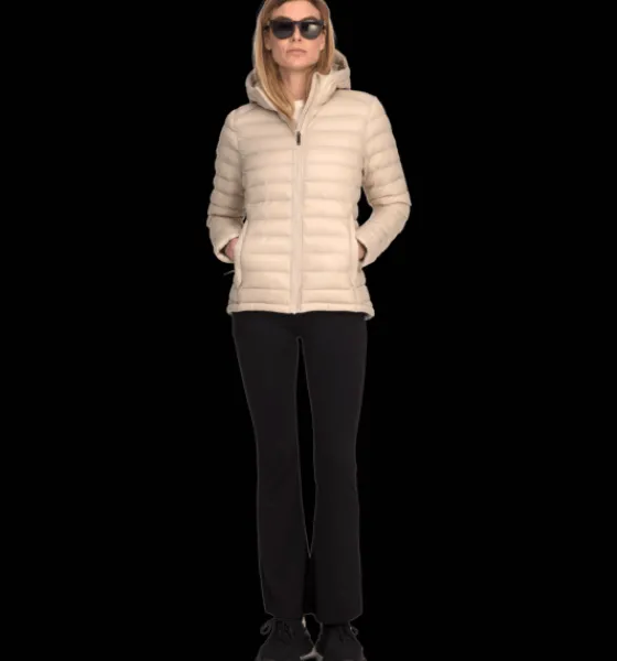 w_liner_hood_jacket_2-1.webp Everest Outdoor Varma jackor | Tunna jackor<W Liner Hood Jacket LIGHT BEIGE