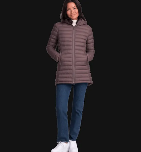 w_liner_mid_coat_2-2.webp Everest Outdoor Tunna jackor | Varma jackor<W Liner Mid Coat ASH PURPLE