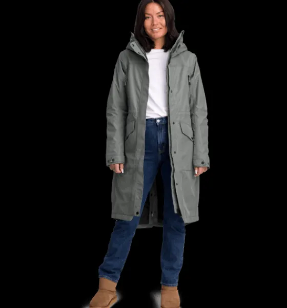 w_long_padded_function_pa_2.webp Everest Outdoor Varma jackor<W Long Padded Function Parka KHAKI GREY