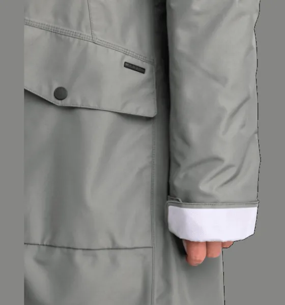 w_long_padded_function_pa_5.webp Everest Outdoor Varma jackor<W Long Padded Function Parka KHAKI GREY