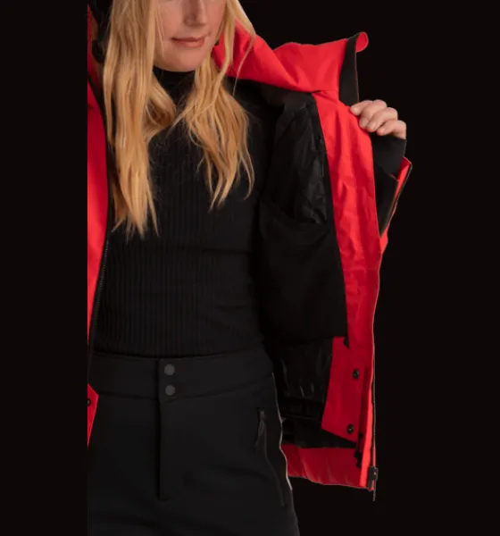 w_luna_jacket_10.webp Everest Outdoor Skidjackor | Varma jackor<W Luna Jacket FIERY RED/BLACK