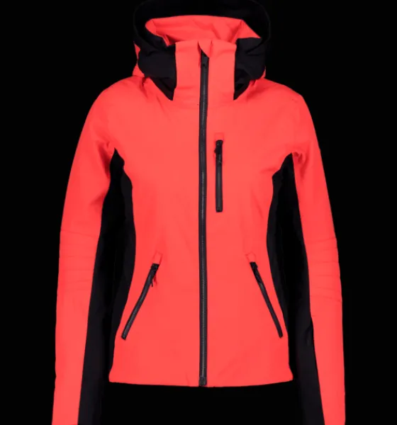 w_luna_jacket_11.webp Everest Outdoor Skidjackor | Varma jackor<W Luna Jacket FIERY RED/BLACK