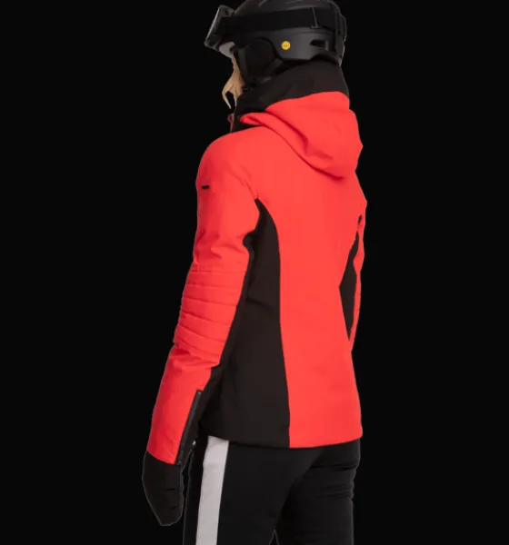 w_luna_jacket_4.webp Everest Outdoor Skidjackor | Varma jackor<W Luna Jacket FIERY RED/BLACK