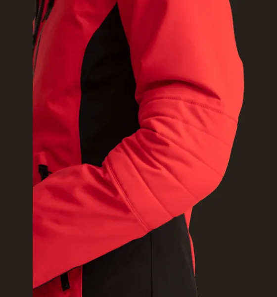 w_luna_jacket_6.webp Everest Outdoor Skidjackor | Varma jackor<W Luna Jacket FIERY RED/BLACK