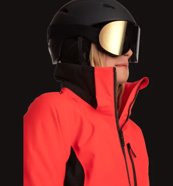 w_luna_jacket_7.webp Everest Outdoor Skidjackor | Varma jackor<W Luna Jacket FIERY RED/BLACK