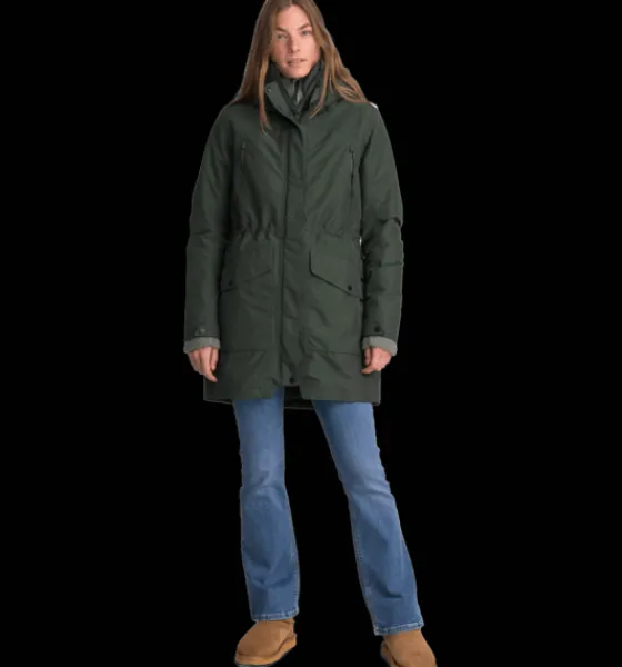 w_padded_function_parka_2.webp Everest Outdoor Varma jackor<W Padded Function Parka DK GREEN