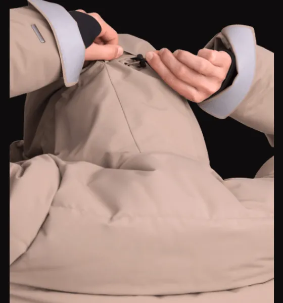 w_pelona_down_coat_5.webp Everest Outdoor Varma jackor | Dunjackor<W Pelona Down Coat STORM BEIGE