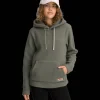 Everest Outdoor Tröjor & T-Shirts | Tröjor<W Pile Hoodie KHAKI GREY