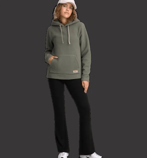 w_pile_hoodie_2-2.webp Everest Outdoor Tröjor & T-Shirts | Tröjor<W Pile Hoodie KHAKI GREY