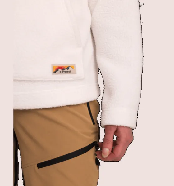 w_pile_hoodie_4-1.webp Everest Outdoor Tröjor & T-Shirts | Tröjor<W Pile Hoodie WHITE