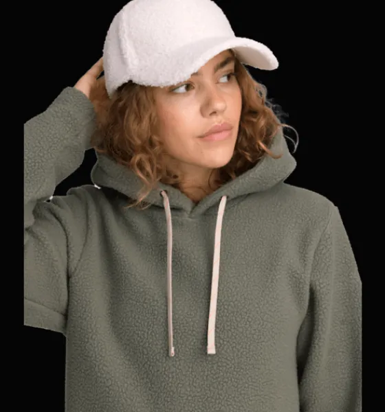w_pile_hoodie_4-2.webp Everest Outdoor Tröjor & T-Shirts | Tröjor<W Pile Hoodie KHAKI GREY