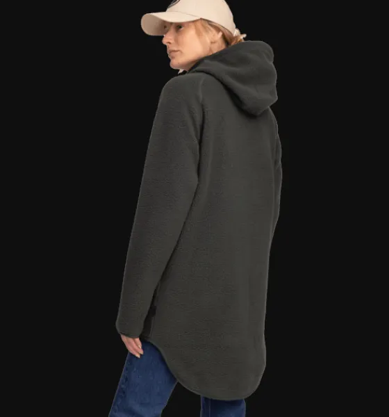 Everest Outdoor Tröjor & T-Shirts | Tröjor<W Pile Long Hood DARK GREEN