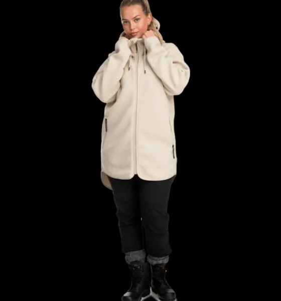 w_pile_long_hood_2-2.webp Everest Outdoor Tröjor & T-Shirts | Tröjor<W Pile Long Hood IVORY BEIGE