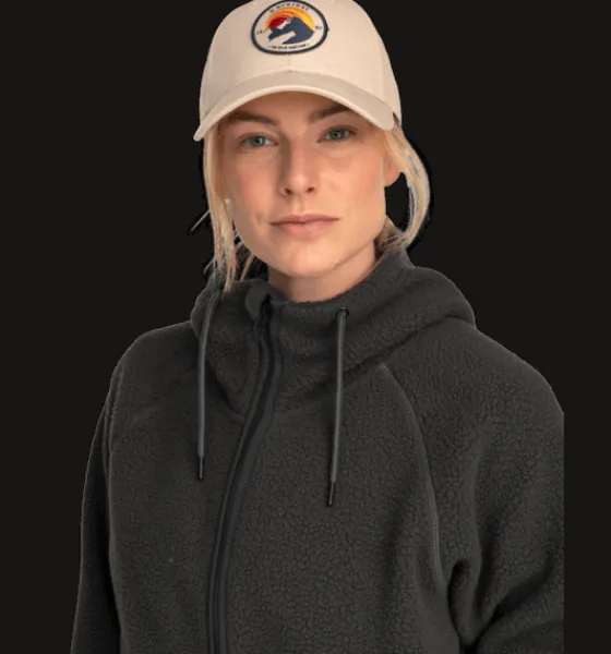 w_pile_long_hood_3-1.webp Everest Outdoor Tröjor & T-Shirts | Tröjor<W Pile Long Hood DARK GREEN