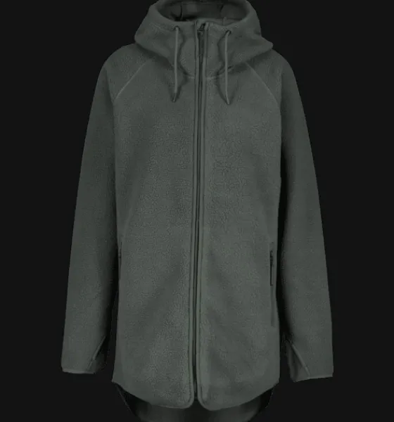 w_pile_long_hood_5-1.webp Everest Outdoor Tröjor & T-Shirts | Tröjor<W Pile Long Hood DARK GREEN