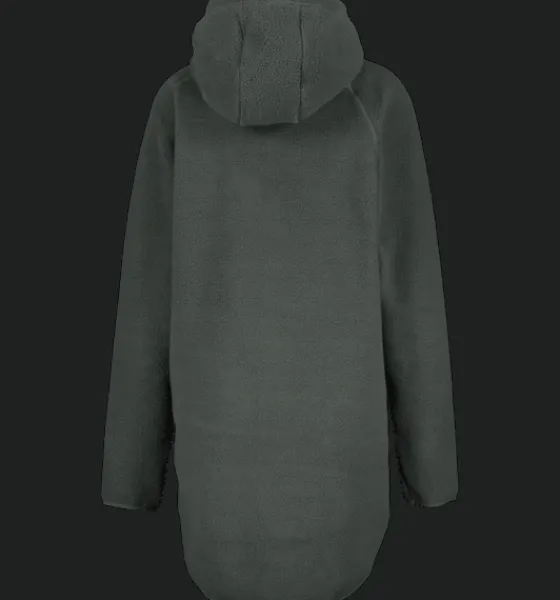w_pile_long_hood_6-1.webp Everest Outdoor Tröjor & T-Shirts | Tröjor<W Pile Long Hood DARK GREEN