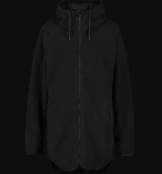 w_pile_long_hood_6.webp Everest Outdoor Tröjor & T-Shirts | Tröjor<W Pile Long Hood BLACK
