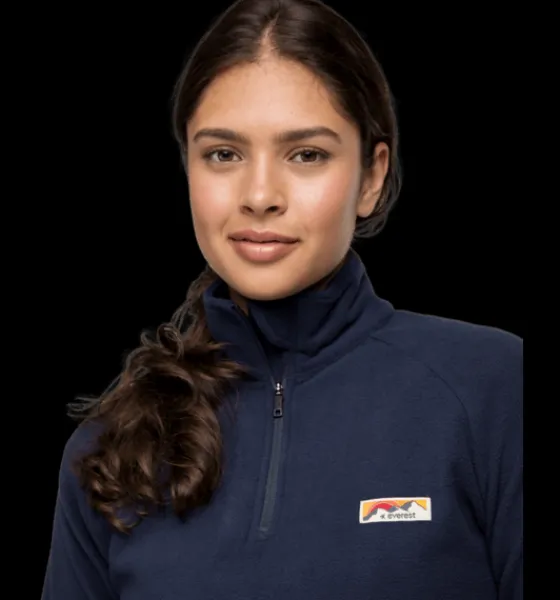 w_quarter_zip_3-1.webp Everest Outdoor Tröjor & T-Shirts | Tröjor<W Quarter Zip NAVY