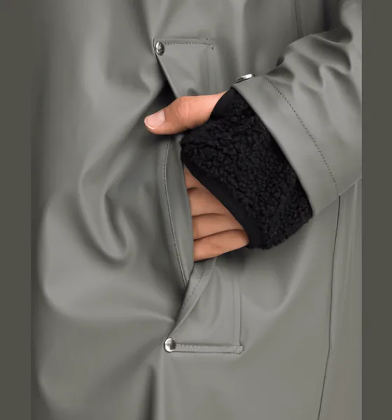 w_rain_coat_long_3.webp Everest Outdoor Regnjackor | Tunna jackor<W Rain Coat Long KHAKI GREY