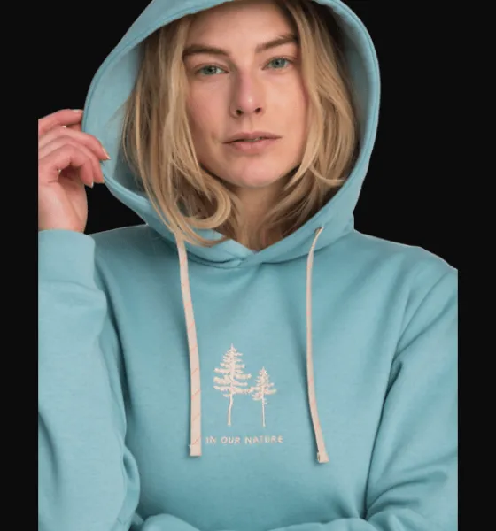 w_recline_hood_3-1.webp Everest Outdoor Tröjor & T-Shirts | Tröjor<W Recline Hood ARCTIC AQUA